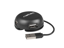 Hub NATEC Bumblebee NHU-1330 (4x USB 2.0; kolor czarny) NATEC