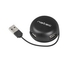 Hub NATEC Bumblebee NHU-1330 (4x USB 2.0; kolor czarny) NATEC