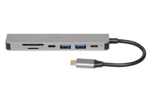 IBOX HUB USB IUH3SL4K SLIM USB3.2 HDMI 4K PD100W IBOX