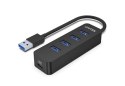 UNITEK HUB USB-A 4X USB-A 3.1, AKTYWNY,10W, H1117A UNITEK