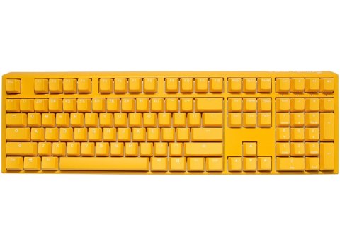 Ducky One 3 Yellow Gaming Tastatur, RGB LED - MX-Red (US) Ducky