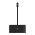 Hub Belkin USB-C Multimedia Adapter 4-in-1 Core Hub 1x4k HDMI/1xVGA/1xUSB-A/1xRJ45 Gigabit Black Belkin