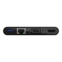 Hub Belkin USB-C Multimedia Adapter 4-in-1 Core Hub 1x4k HDMI/1xVGA/1xUSB-A/1xRJ45 Gigabit Black Belkin