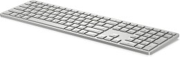 Klawiatura HP 970 Programmable Wireless Keyboard bezprzewodowa srebrna 3Z729AA Hewlett-Packard