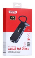 UNITEK HUB USB-C 3.1, RJ-45,3XUSB-A,HDMI,4K,PD100W UNITEK