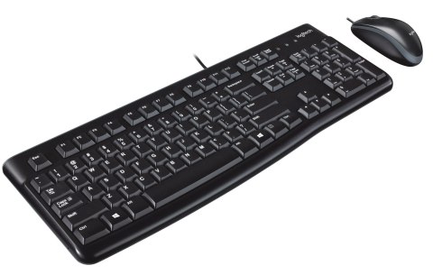 Zestaw klawiatura + mysz Logitech MK120 920-002562 (membranowa; USB 2.0; (US); kolor czarny; optyczna; 1000 DPI) Logitech