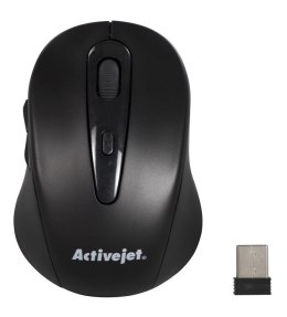 Activejet AMY-213 Mysz bezprzewodowa USB (optyczna; 1600 DPI; kolor czarny) Activejet