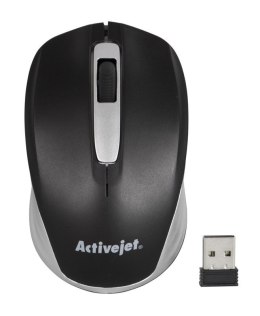 Activejet Mysz bezprzewodowa AMY-313 USB (optyczna; 1200 DPI; czarna) Activejet