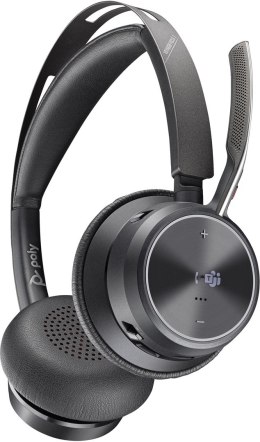 Zestaw słuchawkowy Bluetooth HP Poly Voyager Focus 2 MS Teams Certified with charge stand Headset USB-A 77Y87AA POLY