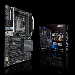 ASUS WS C422 SAGE/10G, Intel C422, 1x Intel Socket 2066, 8x DDR4 2666 RDIMM/LRDIMM, 7 x PCIe 3.0, VIDIA 4-Way SLI/AMD 4-Way Cros ASUS