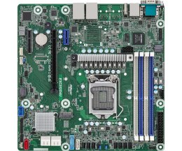 Płyta główna ASRock E3C252D4U 1x LGA1200 Intel Xeon E-23XX C252 (4xDIMM, SATA, 1xM.2, 2x1GbE, IPMI) Asrock