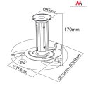 Uchwyt sufitowy do projektora Maclean MC-515 (80 mm - 170 mm; 10 kg; kolor srebrny, kolor szary) Maclean