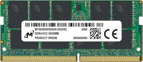 Micron SO-DIMM ECC DDR4 32GB 2Rx8 3200MHz PC4-25600 MTA18ASF4G72HZ-3G2R Micron