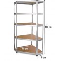 REGAŁ MAGAZYNOWY NAROŻNY METALOWY GC9030 30cm TOP E SHOP