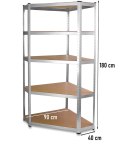 REGAŁ MAGAZYNOWY NAROŻNY METALOWY GC9040 40cm TOP E SHOP