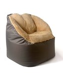 Pufa worek sako FLUFFY brąz XXL 140x90 Go Gift