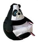 Pufa worek sako PANDA czarny-biały L 105x80 Go Gift