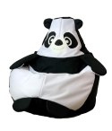 Pufa worek sako PANDA czarny-biały L 105x80 Go Gift