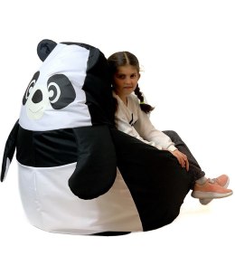 Pufa worek sako PANDA czarny-biały XL 130x90 Go Gift