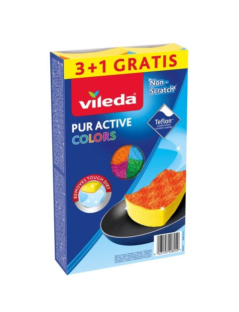 Zmywak Vileda Pur Active Colors 4 szt. VILEDA