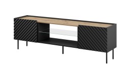 Szafka RTV EF ONDA 180x40x39-58 czarny (stojąca lub wisząca) Cama MEBLE