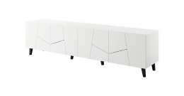 Szafka RTV ETNA 200x42x52 biały mat Cama MEBLE