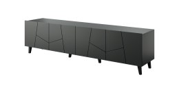 Szafka RTV ETNA 200x42x52 czarny mat Cama MEBLE