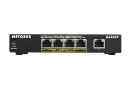 Switch Netgear GS305P v2 5p PoE 63W (PoE+: 4p) Unmanaged Gigabit NETGEAR