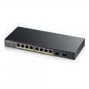 Switch Zyxel GS1900-8HP 8p PoE (PoE+: 8;) 77W Managed Gigabit ZyXEL