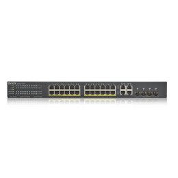 Switch Zyxel GS1920-24HP 28p PoE (PoE+: 24;) 375W Managed Gigabit ZyXEL