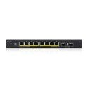 Switch Zyxel GS1900-10HP 10p PoE (PoE+: 8;) 77W Managed Gigabit ZyXEL