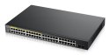 Switch Zyxel GS1900-48HP 50p PoE (PoE+: 24;) 170W Managed Gigabit ZyXEL