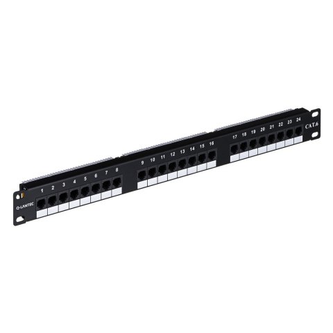 Q-LANTEC Patch panel UTP kat.6, 24 porty złącza LSA 1U Q-LANTEC