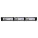 Q-LANTEC Patch panel UTP kat.6, 24 porty złącza LSA 1U Q-LANTEC