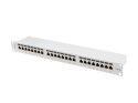 LANBERG PATCH PANEL 24 PORT 1U 19" KAT.6A FTP SZARY PPSA-1024-S Lanberg