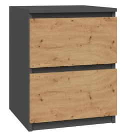 Szafka nocna W2 40x40xH52 antracyt/artisan TOP E SHOP