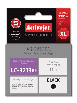 Activejet AB-3213BN Tusz (zamiennik Brother LC3213BK; Supreme; 11 ml; czarny) Activejet