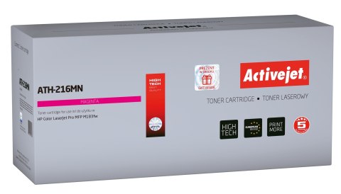 Activejet ATH-216MN Toner (zamiennik HP 216A W2413A; Supreme; 850 stron; czerwony) z chipem Activejet