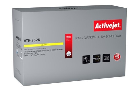 Activejet ATH-252N Toner (zamiennik HP 504A CE252A, Canon CRG-723Y; Supreme; 7000 stron; żółty) Activejet