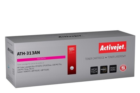 Activejet ATH-313AN Toner (zamiennik Canon, HP 126A CRG-729M, CE313A; Premium; 1000 stron; czerwony) Activejet