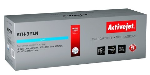 Activejet ATH-321N Toner (zamiennik HP 128A CE321A; Supreme; 1300 stron; niebieski) Activejet