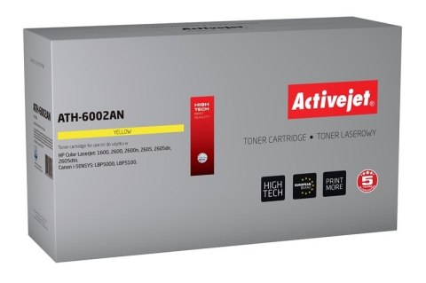 Activejet ATH-6002AN Toner (zamiennik HP 124A Q6002A, Canon CRG-707Y; Premium; 2000 stron; żółty) Activejet