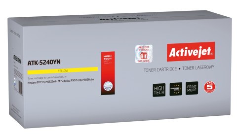 Activejet ATK-5240YN Toner (zamiennik Kyocera TK-5240Y; Supreme; 3000 stron; żółty) Activejet