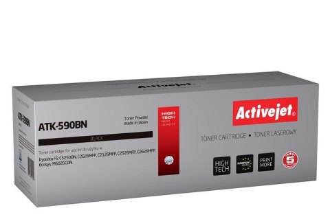 Activejet ATK-590BN Toner (zamiennik Kyocera TK-590BK; Supreme; 7000 stron; czarny) Activejet