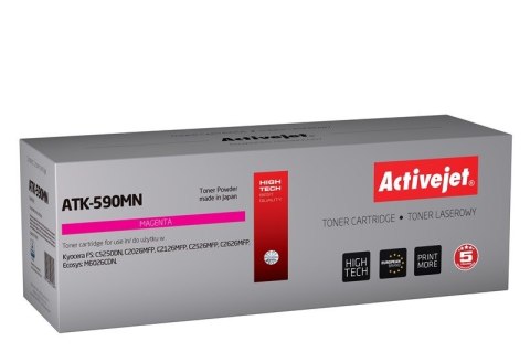 Activejet ATK-590MN Toner (zamiennik Kyocera TK-590M; Supreme; 5000 stron; czerwony) Activejet