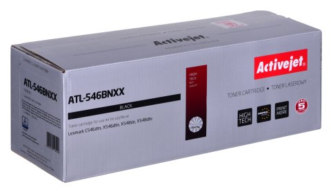 Activejet ATL-546BNXX Toner (zamiennik LEXMARK C546U1KG; Supreme; 8000 stron; czarny) Activejet