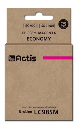 ACTIS KB-985M Tusz (zamiennik Brother LC985M; Standard; 19,5 ml; czerwony) ACTIS