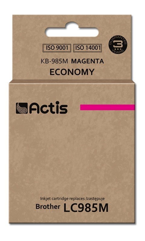 ACTIS KB-985M Tusz (zamiennik Brother LC985M; Standard; 19,5 ml; czerwony) ACTIS