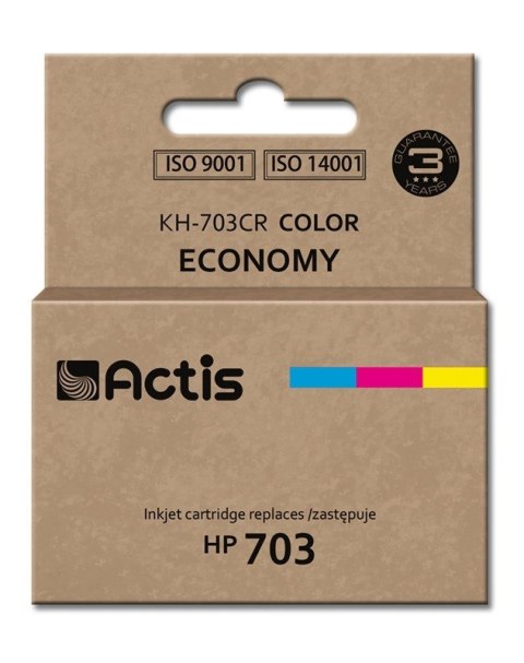 ACTIS KH-703CR Tusz (zamiennik HP 703 CD888AE; Standard; 12 ml; kolor) ACTIS