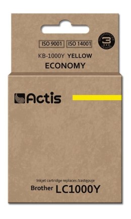 Actis KB-1000Y Tusz (zamiennik Brother LC1000Y/LC970Y; Standard; 36 ml; żółty) ACTIS